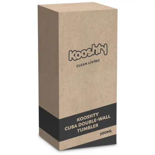 Kooshty Cuba Plastic Double-Wall Tumbler Gift Box
